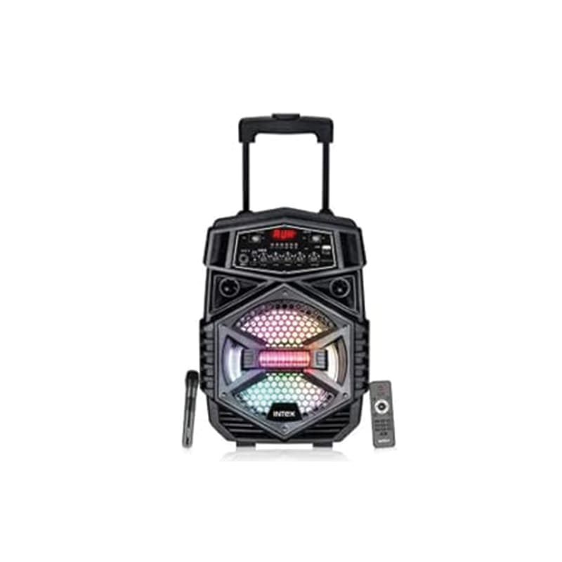 Intex T 301 TUFB Powerful 30 Watt Sound Trolley Speaker Black